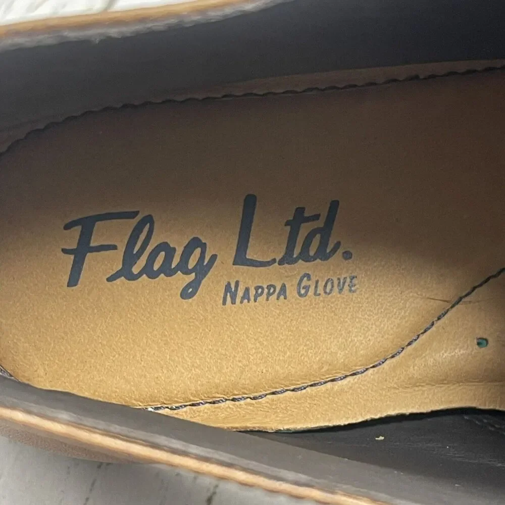 Flag Ltd Chelsea Chukka Boots Mens Size 11.5 Brown Leather Lace Up MRSP $150